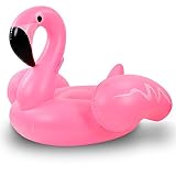 Belmalia Inflable Gigante de Flamenco Flotador Fiesta Piscina Mar Playa Lago Juguete Piscina XL Pink Rosa