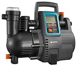 Gardena Grupo a presión electrónico 5000/5E Comfort, bomba doméstica, pantalla LCD, ahorra energía, caudal 5000 l/h, motor de 1300 W, disyuntor térmico, seguro de funcionamiento en seco (1759-20)