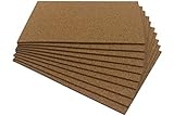 Chely Intermarket | 40C2F | Lamina corcho pared 20x30 cm (10unds), Resistente material fabricada de Portugal, especial para Paredes Suelos Grabado y Manualidades(55304-20x30*10-0,05)