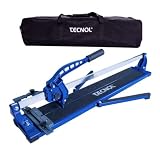 TECNOL Cortadora de Cerámica y Azulejos Manual Polivalente 800mm-1200mm - Corte de Alta Precisión - Funda Impermeable incluida - Máquina Profesional para Cortar Azulejos, Baldosas y Porcelánicos