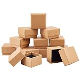 PandaHall Paquete de 48 unidades, caja de cartón cuadrado de 4 x 4 x 2,8 cm, caja de regalo de espuma pequeña para el día de San Valentín, bodas, cumpleaños, Navidad