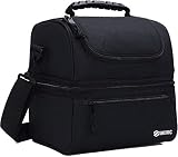 Skevic Bolsa Térmica Porta Alimentos - Nevera Termica para Llevar Comida - Bolsa Almuerzo, Bolsa Isotermica, Bolsa Comida Trabajo Playa Picnic Camping Nevera Portatil Pequeña con Aislamiento Termico