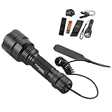 Forrader XM-L C8 linterna de caza, alcance de montaje Lamping lámpara Kit de caza de armas de aire Rifle Light