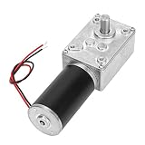 Motor de engranaje helicoidal, motor de caja de engranajes eléctrico de turbina de alto torque Caja de engranajes reductora de 12V Motor de engranaje helicoidal reversible con eje de 8 mm(12V, 30RPM)