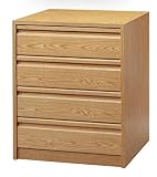 Cajonera para Armario montada postformado Haya c de 4 cajones de 90 Ancho x 50 Fondo x 72,8cm de Altura