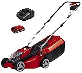Einhell Cortacésped sin cable GE-CM 18/30 Li Kit Power X-Change (Li-Ion, 18 V, 30 cm de ancho de corte, ajuste de la altura de corte en 3 niveles, incl. batería de 18 V 3 Ah y cargador)