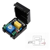 siwetg Mando a distancia inalámbrico (220 V, 10 A, 1 canal, 433 MHz, receptor y kit de transmisor)