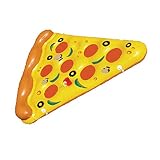 colchoneta piscina adultos, colchoneta hinchable, rebanada inflable de la pizza de la pizarra Piscina de verano de la piscina de la piscina de la pizza de PVC con el soporte de la taza 180x150cm