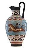 Bull Leaping Fresco Minoan Dolphins Knossos - Jarrón de cerámica griega antigua