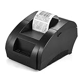 Bisofice Impresora térmica de códigos de tiques en 58mm de Papel,POS-5890K 58mm Recibo de Impresora USB Bill Ticket POS Cajón de Efectivo Restaurante Impresión al por Menor