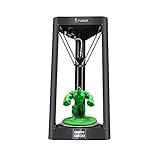 FLSUN Impresora de gran tamaño Delta 3d con tamaño de impresión de 255x360mm con impresión de alta velocidad, plataforma de vidrio de celosía, pantalla táctil