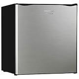Cecotec Minibar GrandCooler 20000 SilentCompress Inox. Capacidad 46 litros, Compresor incorporado, Temperatura regulable, Clase eficiencia energética F