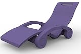 Chaise Longue Violetta flotante Arkema S130-4005 - Tumbona flotante fabricada en polietileno de alta densidad con superficie efecto piedra. Tumbona resistente a los rayos UV, a la salinidad y a la cal. Ergonómica ligera y fácilmente higienizable.