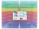 We R Memory Keepers 660269 - Contenedor de Almacenamiento con 16 Mini Estuches Codificados Por Colores para Almacenar Fotos, Adornos, Cintas, 38.1 x 30.48 x 12.95 cm