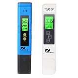 Medidor de prueba de calidad del agua Pancellent TDS pH EC Temperatura 4 en 1 conjunto (azul)