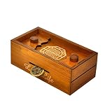 Secret Box Long Life Rompecabezas de Madera. Caja Secreta Japonesa de Nivel 4. Juego de Ingenio. Caja de Seguridad para Tesoro de 15,2 x 8 x 5,5 cm