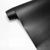 Parche Cuero, Parche De Cuero Autoadhesivo Parche De Cuero, De Bricolaje Para ei Asiento Del Automóvil, Sofá, Reparación Y Renovación De Cuero, 40 X 150 Cm (Negro)