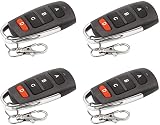 QIACHIP 4 piezas Universal Garaje Gate Clonación Llavero Fob de Mando a Distancia 433 mhz Cloner para Garaje Puerta Eléctrica