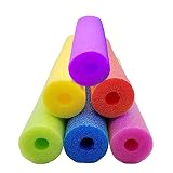 Runsmooth 6 Piezas Churro Fideos De Piscina 60 Inches, Flexible Churro Flotador de Espuma de natación/Piscina, para Niños Adultos Flotador Ayuda Formación Principiantes, Colorido