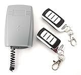 Receptor Universal para puertas de garaje + 2 Mandos Rolling code 433 Mhz. Valido para cualquier tipo y marca de automatismo