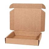 ONLY BOXES, Caja de Cartón Kraft Para Envío Postal, Caja de Cartón Automontable para Envío o Almacenaje, Talla L, 31X26X5.5, 20 Unidades