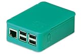 Caja de OKW para Raspberry Pi 3 y Pi 2 (Modelo B), Pi (B+) y Asus Tinker Board, Caja con Ranuras de ventilación, Plegable sin Herramientas, Verde Menta translúcido