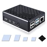 Bruphny Caja para Raspberry Pi 4, Carcasa de Aluminio de Raspberry Pi 4 Modell B 8GB / 4GB / 2GB (Pi Borad no Incluido)