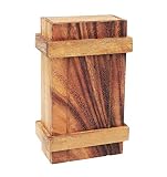 Logica Juegos Art. Caja de Pandora XL - Rompecabezas de Madera - Caja Secreta - Dificultad Difícil 3/6 - Colección Leonardo da Vinci
