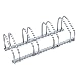 Monzana Estacionamiento para Bicicleta 95x32x27cm Metal Soporte 4 Bicis Montaje Pared o Suelo Garaje