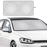 URAQT Parasol Delantero Coche, Coche Sol Sombra, Parasol de Parabrisas Delantero,Parasol Protector Solar para Coche Parasoles Cubierta de Parabrisas Plegable Sombrilla Resistir a Los Rayos UV