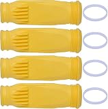 Poweka W69698 Diafragma Compatible con Zodiac Baracuda G3 G4 Robot Limpiafondos Piscina Automático con W81600 Anillo de Retención Blanco (4 Piezas)