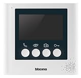Bticino Monitor de vídeo Adicional 332253 para videoportero BTicino. Pantalla de 4,3 Pulgadas a Color, Acabado, Blanco Perla (Ral 1013)