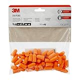 3M Tapones para los oídos 1100C30, ligeros, de espuma suave y cómodos, protección auditiva contra niveles de ruido comprendidos entre 94 y 105 dB (SNR: 37 dB), 30 pares
