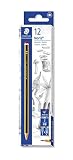 Staedtler Noris - Lapiceros, Material Escolar, Pack de 12, Gris