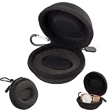 2 Piezas Estuche de Viaje para Reloj, Watch Travel Case, Caja De Viaje De Reloj Individual Portátil, Caja Reloj Viaje, Caja Relojes Redonda, Para Todos Los Relojes y Relojes Inteligentes Auriculares