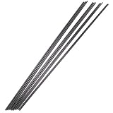 MYCZLQL 5 UNIDS Longitud De La Varilla De Fibra De Carbono 500mm, Dia 1mm / 1.5mm / 2mm /2.5mm/3mm/4mm/5mm/6mm/7mm/8mm/10mm/11mm/12mm 3 Fibra De Carbono (Size : 5pcs 1.5mm)
