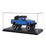 Tingacraft Acrílico Vitrina Cristal (24,8 x 12 x 11,5 cm) para Coche 1/24, Caja Metacrilato Expositor para Colecciones