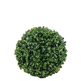 Buxus - Bola de boj artificial (diámetro de 8 cm), color verde