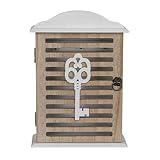 OOTB - Caja Blanca de Madera para Llaves, color Blanco, aprox. 19 x 6 x 28.5 cm
