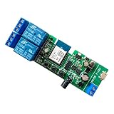 MHCOZY Módulo de interruptor de relé RF WiFi inalámbrico de 2 canales y 12 V, compatible con Alexa Google Home (Tuya Smart Life App 2CH)