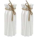 Florero Irrompible Decorativo Anti-Cerámica Decorativo Florero Florero Moderno Maceta Botella Plástico Jarrón Plástico con Origami Florero De Polietileno para El Interior del Dormitorio, Sala Estar