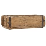 Ib Laursen Caja de madera Unika de 31 cm, estilo vintage, ideal para organizar y ordenar, caja de madera, forma de ladrillo, decorativa, nostálgica, estantería pequeña