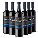 Antaño Crianza - Vino Tinto D.O Rioja - Pack de 6 Botellas x 750 ml