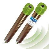 ISOTRONIC Ahuyentador ultrasónico contra Topos, campañoles, Ratones, Hormigas y Serpientes | Apto para Jardines, Campos, Cultivos, Campos de Golf | Funciona con Pilas | Alcance de 1250 m2 | Set de 2
