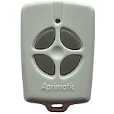 APRIMATIC TX4E Mando De Garaje Gris y Robusto Frecuencia 433MHz 4 Botones Grandes
