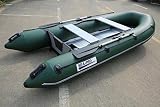 Topashe Bote Inflable de Bomba de Mano,Barco de Asalto Engrosado, Bote de Goma Inflable-Verde_3.3m,Bote Inflable Balsa de