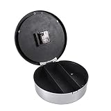 Caja fuerte oculta para pared, caja fuerte secreta para reloj, caja fuerte ABS de diseño moderno, color plateado, mejora del hogar para tarjetas de crédito, cajas fuertes para joyería