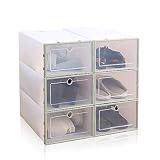 Local Makes A Comeback - Caja para Zapatos de Plástico Transparente, 6 piezas, 33 x 23 x 13 cm