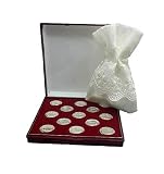 DOCOLASTRA Arras DE LA Vida en Color Plata Brillante con Estuche y saquito de satén en Blanco Roto, Incluido, para Todas Las Bodas y Enlaces.