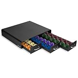 Navaris Dispensador de cápsulas de café Nespresso - 3 Cajones para cafetera de cápsulas - Accesorio Organizador con Capacidad para 48x cápsula